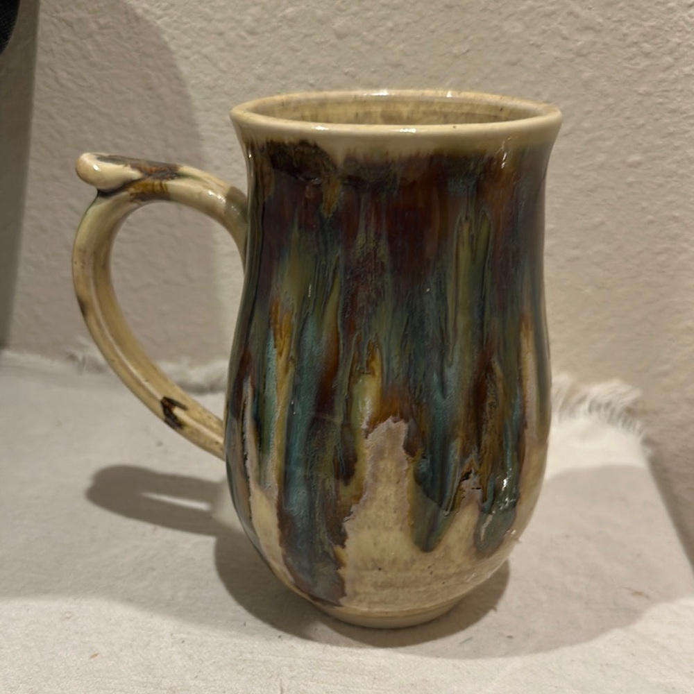 Pottery Handcrafted Ceramic Mug with Earthy Tones